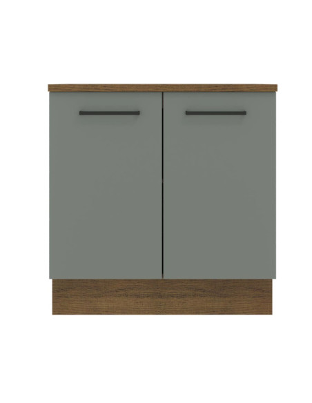 Base cocina Agata gris 2 puertas 80cm