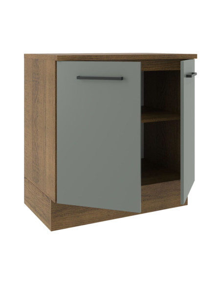 Base cocina Agata gris 2 puertas 80cm