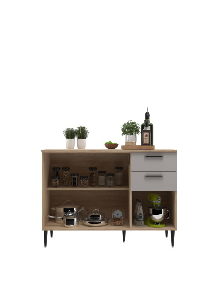 Base cocina Amalia 2 puertas 3 cajones 120cm