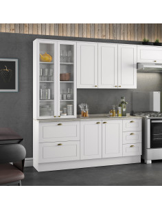 Base cocina Americana blanco 120cm 2