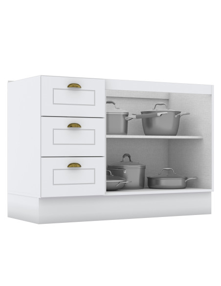 Base cocina Americana blanco 120cm