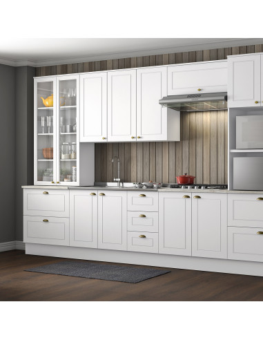 Base Cocina Americana Blanco 80 Cm - Mueble de Cocina