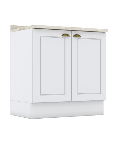 Base Cocina Americana Blanco 80 Cm - Mueble de Cocina