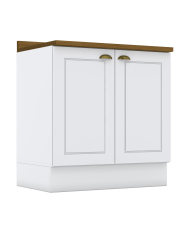 Base Cocina Americana Blanco 80 Cm - Mueble de Cocina
