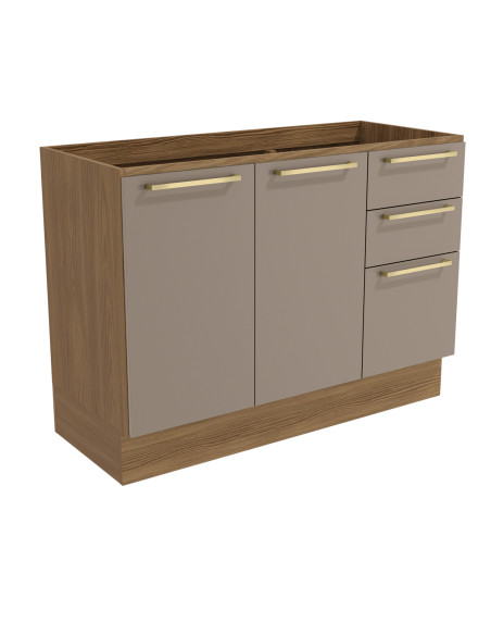 Base cocina Botanic gris 2 puertas 120cm