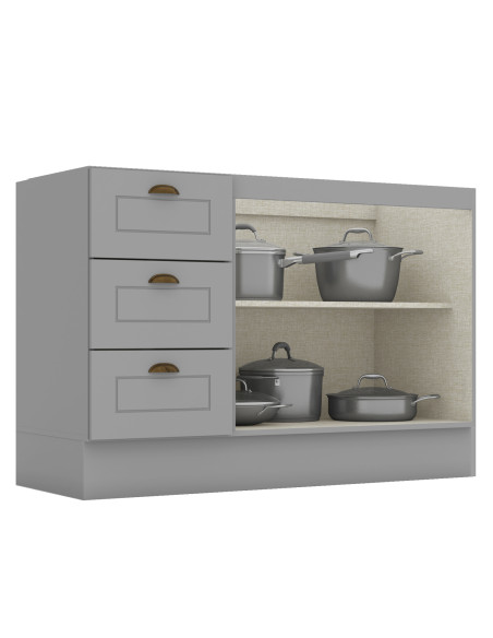 Base cocina Americana gris 120cm