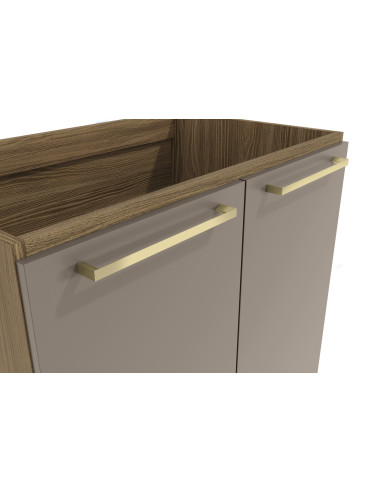 Base Cocina Botanic Gris 2 Puertas 80 Cm - Mueble Cocina