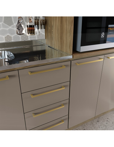 Base Cocina Botanic Gris 2 Puertas 120cm - Mueble de Cocina