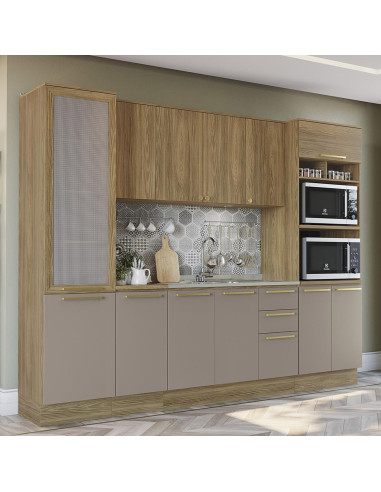 Base Cocina Botanic Verde 1 Puerta 40cm - Mueble Moderno