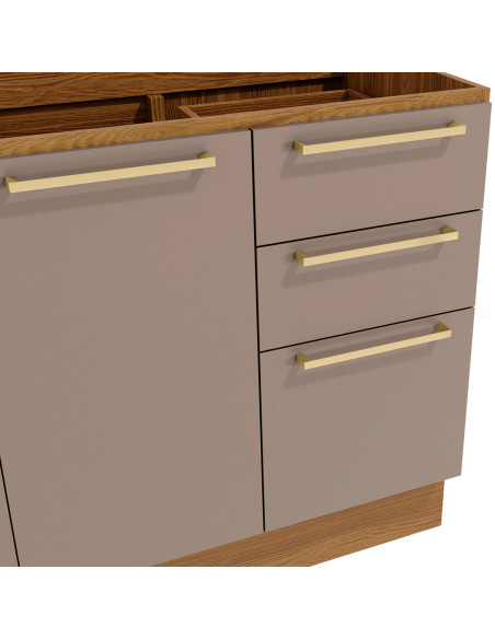 Base cocina Botanic gris 2 puertas 120cm