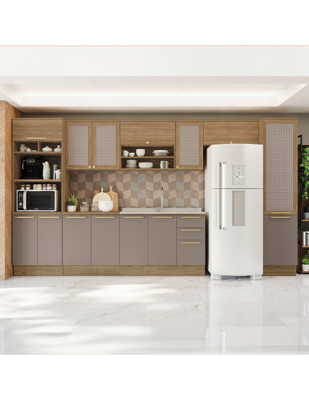 Base cocina Botanic verde 2 puertas 120cm