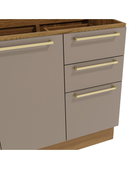 Base cocina Botanic verde 2 puertas 120cm