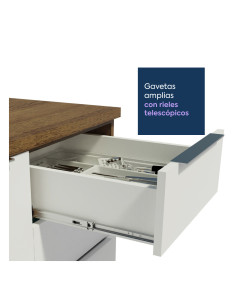 Base cocina Stella blanco 2 puertas 3 cajones 120cm 2