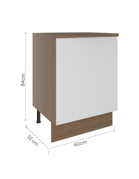 Base cocina Stella blanco 1 puerta 60cm