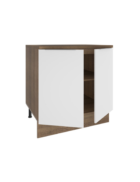 Base cocina Stella blanco 2 puertas 80cm
