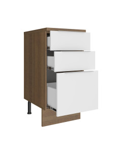 Base cocina Stella blanco 3 cajones 40cm 2