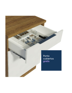 Base cocina Stella blanco 3 cajones 60cm 2