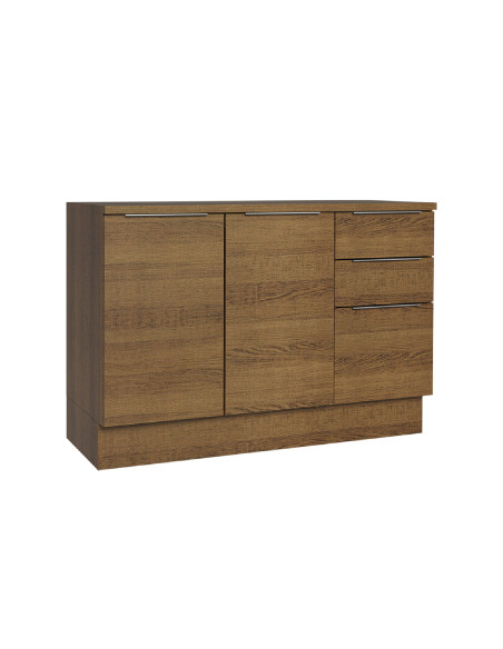 Base cocina Stella café 2 puertas 3 cajones 120cm