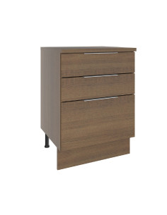 Base cocina Stella café 3 cajones 60cm