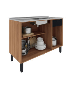 Base Cocina Thalita 3 Puertas 1 Cajón 120cm - Mueble Cocina 2