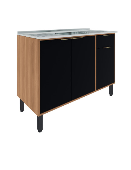 Base cocina Thalita 3 puertas 1 cajón 120cm