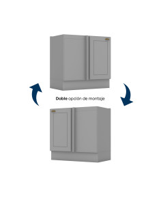 Base esquinero Americana gris 84cm 2