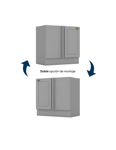 Base esquinero Americana gris 84cm