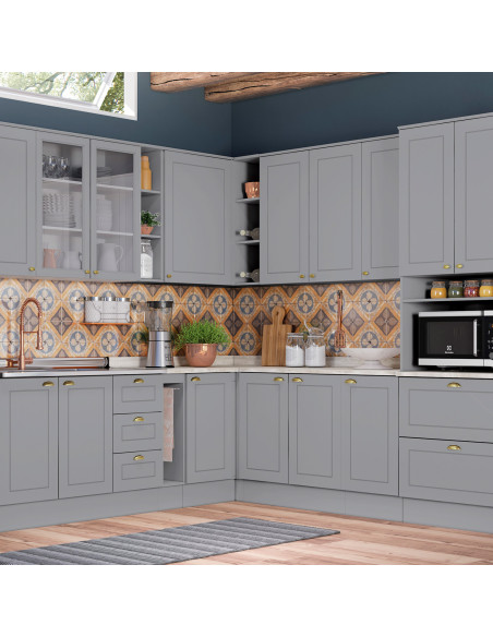 Base esquinero Americana gris 84cm