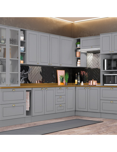 Base esquinero Americana gris 84cm