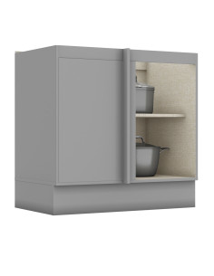 Base Esquinero Americana Gris 84cm - Mueble de Cocina 2