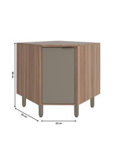 Base esquinero Louise 1 puerta 80cm 2