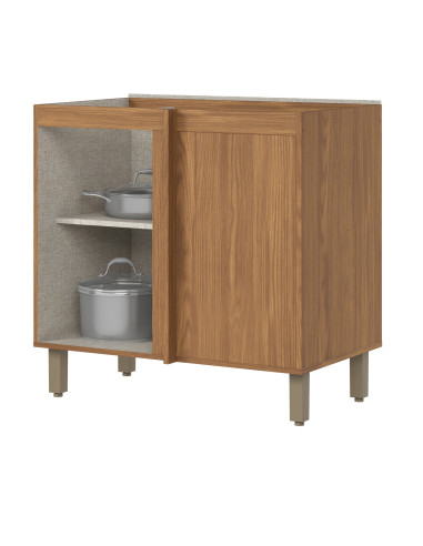 Base Esquinero Requinte 1 Puerta 84cm - Mueble de Cocina