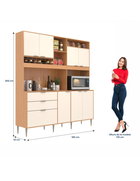 Cocina compacta Bruna blanco