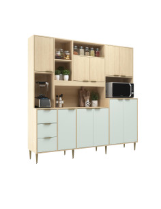 Cocina compacta Fernanda menta