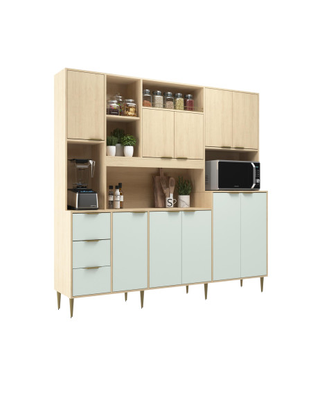 Cocina compacta Fernanda menta