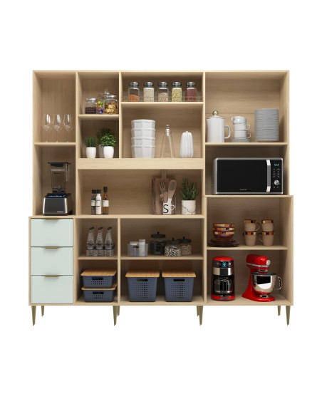 Cocina compacta Fernanda menta