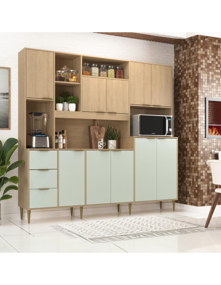 Cocina compacta Fernanda menta