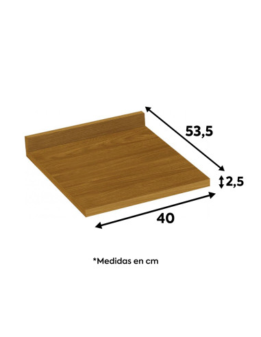 Cubierta de Cocina Americana Café 40cm - Muebles de Cocina