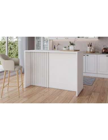 Isla Comedor Americana Blanco - Mueble de Cocina Moderno