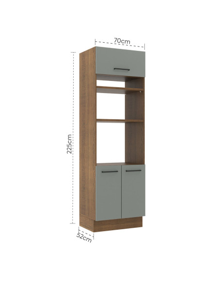 Mueble horno Agata gris 70cm