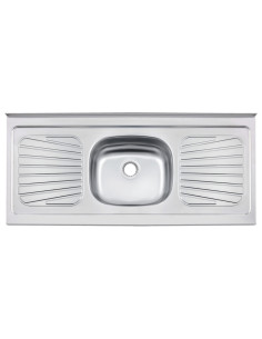 Lavaplatos de Acero Inoxidable 120x52 1