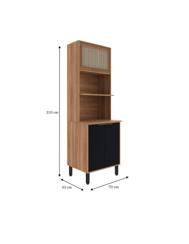 Mueble Horno Thalita 3 Puertas 70 Cm - Mueble de Cocina Moderno