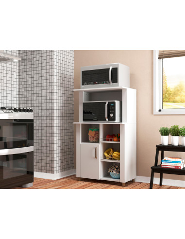 Mueble Multiuso Lyon 1 Puerta Blanco - Estilo Moderno