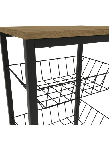 Verdulero Industrial - Mueble Moderno para Cocina con Canastos