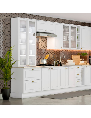 Vitrina Americana Blanco 71.5 cm - Mueble de Cocina