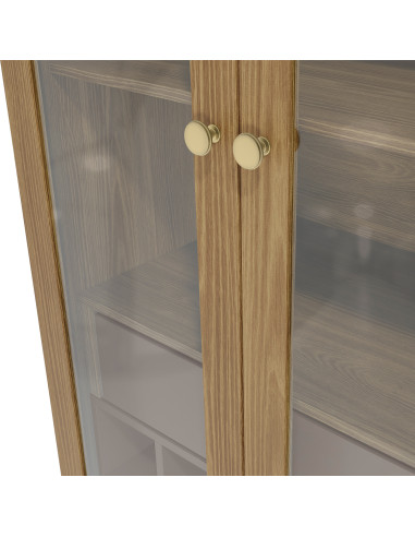 Vitrina Botanic Gris 80 Cm - Mueble de Cocina Elegante y Funcional