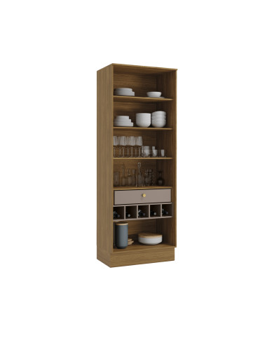 Vitrina Botanic Gris 80 Cm - Mueble de Cocina Elegante y Funcional