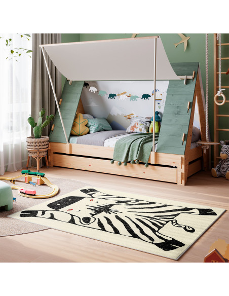 Alfombra infantil 120x160cm cebra