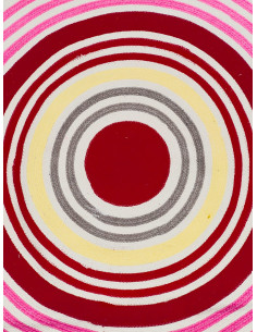 Alfombra infantil 120cm franjas circular 2