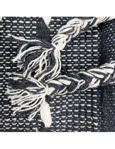 Alfombra Boho Líneas 300x200cm Blanco y Negro - Decoración Living